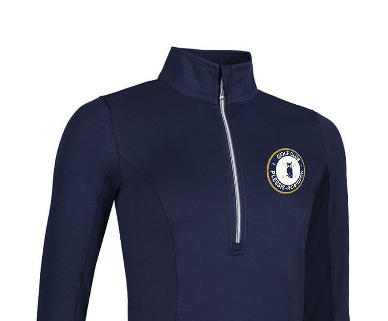 Mid-Layer Navy femme à fermeture éclair quart g.CARINA