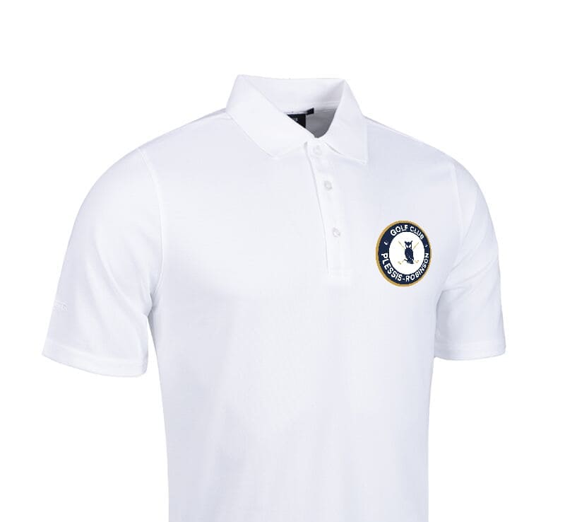 Polo Blanc homme manches courtes g.DEACON