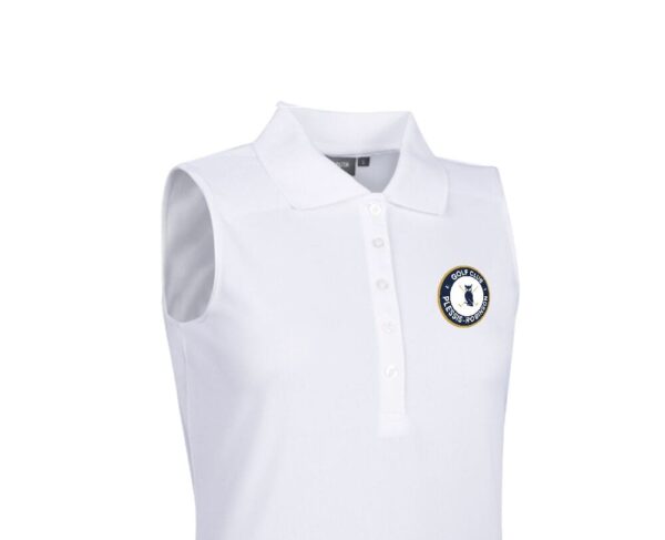 Polo Blanc femme sans manches g.JENNA