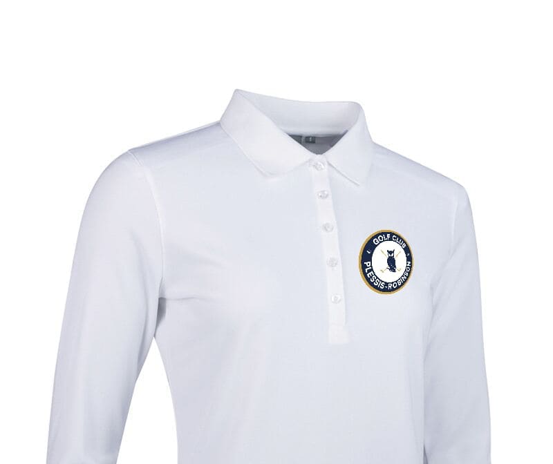 Polo Blanc femme blanc manches g.MISHA